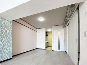大阪市旭区高殿、マンションの居間画像です