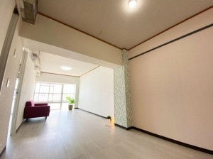 大阪市旭区高殿、マンションの居間画像です