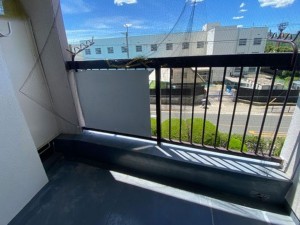 大阪市旭区高殿、マンションのバルコニー画像です
