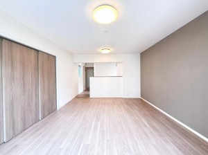 大阪市都島区友渕町、マンションの居間画像です