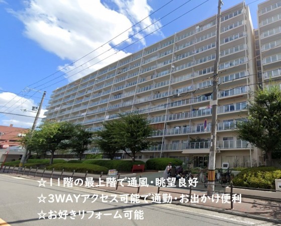 大阪市城東区関目、マンションの外観画像です