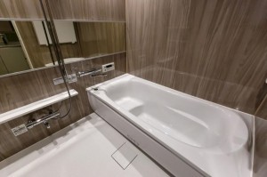 大阪市城東区中央、マンションの風呂画像です
