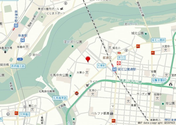 大阪市都島区毛馬町、中古一戸建ての地図画像です
