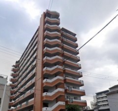 大阪市東成区中道、マンションの外観画像です