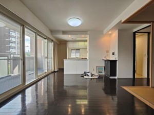大阪市都島区片町、マンションの居間画像です