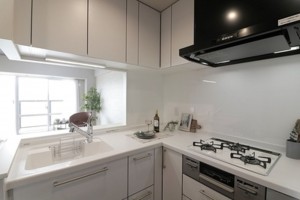 大阪市鶴見区諸口、マンションのキッチン画像です