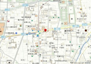 大阪市鶴見区諸口、マンションの地図画像です