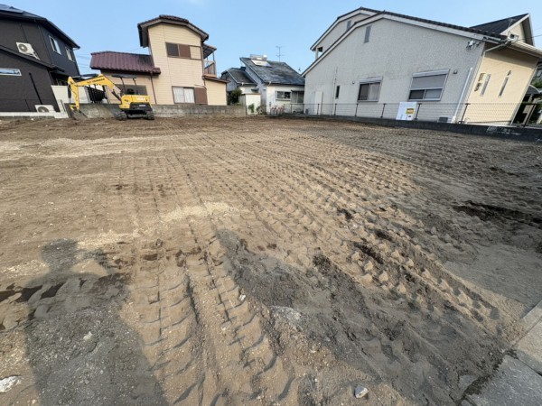 宮崎市村角町、土地の前面道路を含む現地写真画像です