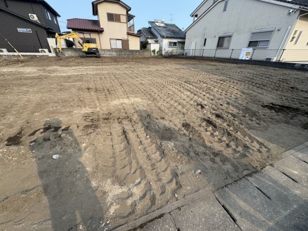 宮崎市村角町、土地の前面道路を含む現地写真画像です