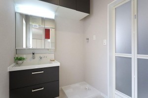 大阪市生野区田島、中古一戸建ての洗面画像です