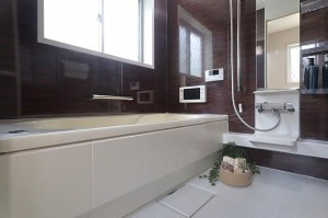 大阪市生野区田島、中古一戸建ての風呂画像です