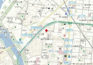 大阪市都島区友渕町、マンションの地図画像です