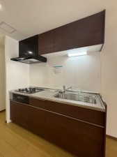 大阪市旭区新森、マンションのキッチン画像です