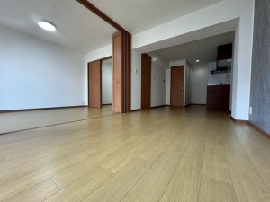 大阪市旭区新森、マンションの居間画像です
