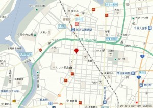 大阪市都島区高倉町、中古一戸建ての地図画像です