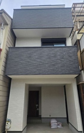 大阪市旭区新森、新築一戸建ての外観画像です