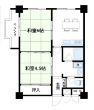 大阪市都島区善源寺町、マンションの間取り画像です