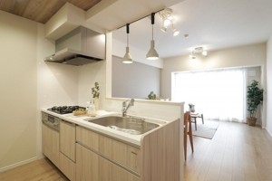 大阪市鶴見区今津北、マンションのキッチン画像です