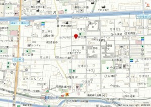大阪市鶴見区今津北、マンションの地図画像です
