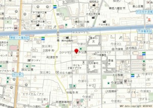 大阪市鶴見区今津北、マンションの地図画像です
