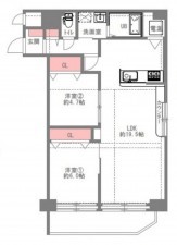 大阪市城東区野江、マンションの間取り画像です