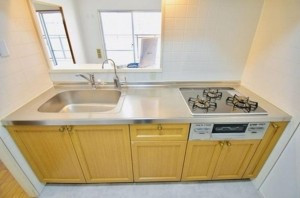 大阪市都島区友渕町、マンションのキッチン画像です
