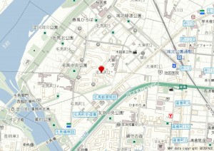 大阪市都島区毛馬町、マンションの地図画像です
