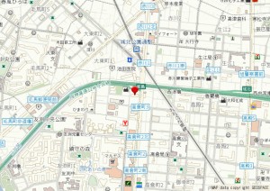 大阪市都島区友渕町、マンションの地図画像です