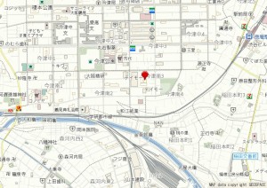 大阪市鶴見区今津南、マンションの地図画像です