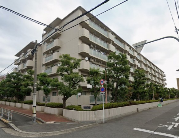 大阪市都島区御幸町、マンションの外観画像です