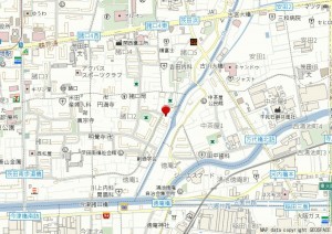 大阪市鶴見区徳庵、中古一戸建ての地図画像です