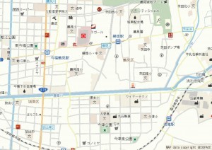 大阪市鶴見区横堤、中古一戸建ての地図画像です
