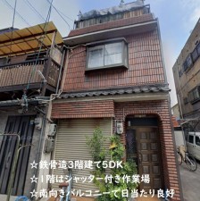 大阪市生野区巽北、中古一戸建ての外観画像です