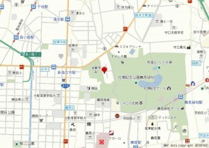 大阪市鶴見区緑、中古一戸建ての地図画像です