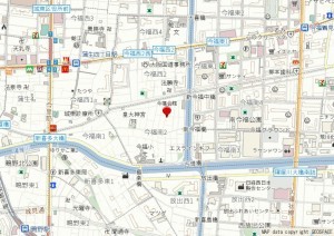 大阪市城東区今福南、中古一戸建ての地図画像です