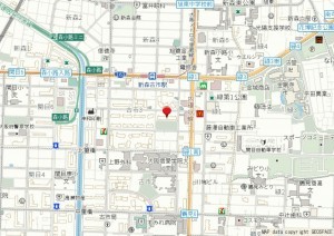 大阪市城東区古市、マンションの地図画像です