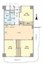 大阪市城東区今福南、マンションの間取り画像です
