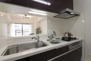 大阪市都島区内代町、マンションのキッチン画像です