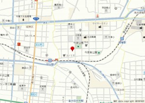 大阪市鶴見区今津南、新築一戸建ての地図画像です