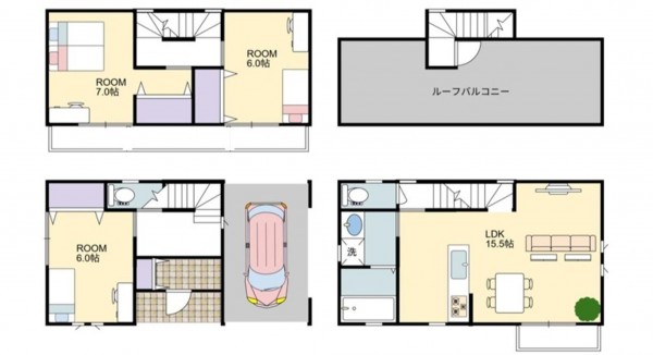 大阪市鶴見区今津南、新築一戸建ての外観画像です