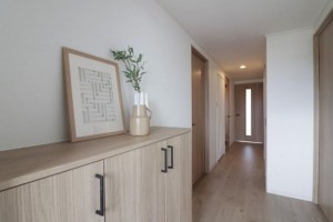 大阪市鶴見区鶴見、マンションの玄関画像です