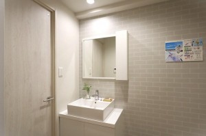 大阪市鶴見区横堤、マンションの洗面画像です