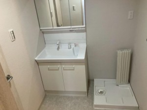 大阪市城東区今福東、マンションの洗面画像です