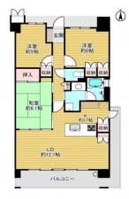 大阪市東成区深江南、マンションの間取り画像です