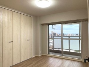 大阪市旭区高殿、マンションの寝室画像です