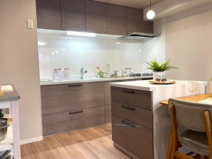 大阪市旭区高殿、マンションのキッチン画像です