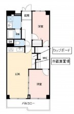 大阪市都島区東野田町、マンションの間取り画像です