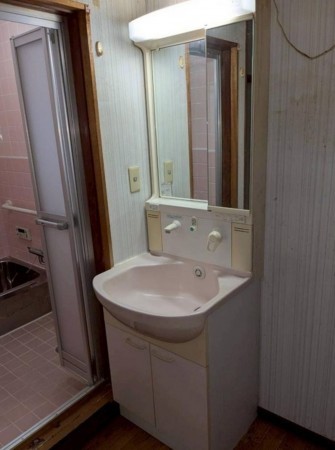 大阪市生野区田島、中古一戸建ての洗面画像です