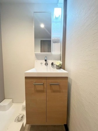 大阪市旭区高殿、マンションの洗面画像です