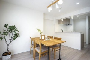 大阪市城東区中央、マンションの居間画像です